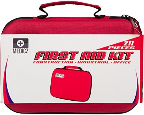 Medicz 211-Piece First Aid Emergency Kit w/ Hard Shell Case