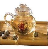 Primula Glass Teapot with 6 Tea Flowers
