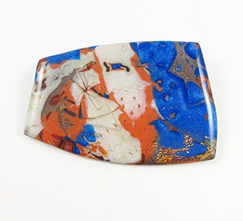 Handmade Polymer Clay Mokume Gane Brooch Pin