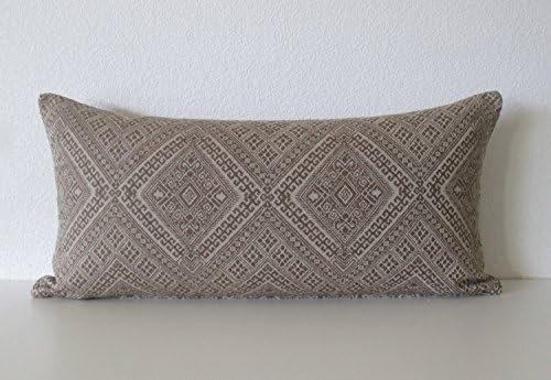 Nate Berkus Santa Maria Mocha Brown global ethnic diamond designer pillow cover