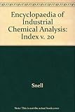 Encyclopedia of industrial chemical analysis