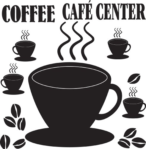 RoomMates Coffee Cup Chalkboard Wall Decal