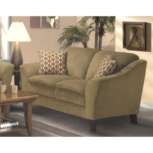 Mira Jessica Microfiber Loveseat, Sage