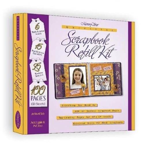 MemoryStor 12x12 Scrapbook Page Refill Kit