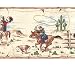 Cream Giddy-Up Wallpaper Border