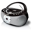 Coby CXCD230BLK Portable CD Player with AM/FM Stereo Tuner - Black/Silver