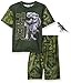 AME Sleepwear Boys' T-Rex Camo 2pc Pajama Short Set