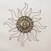30" Sun Face Brass Wall Sculpture