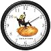 Little Jack Horner (Frog) - from Mother Goose by Artist: Sylvia Long Wall Clock by WatchBuddy Timepieces (Black Frame)