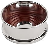 Jd Diffusion - L5445 - Dessous de Bouteille Argent Uni + Bois - Metal Argent + Bois