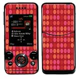 Red Polka Dots Design Decal Protective Skin Sticker for Sony Ericsson W580i