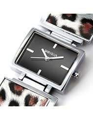 Best Womens Watches Fashion Silver Sexy Leopard WOXO221 Lady Women Bracelet Bangle Dress Quartz Wrist Watch