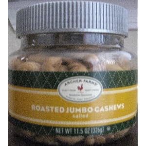 Archer Farms Roasted Jumbo Cashews Salted 11.5oz by Archer Farms