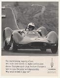 1963 Roger Penske Wins '62 Riverside Grand Prix Champion Spark Plugs Print Ad (45174)