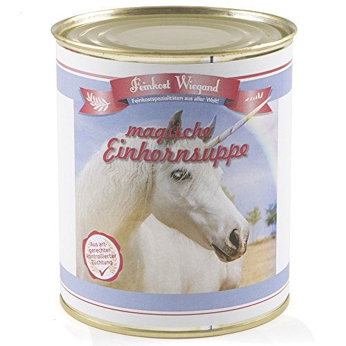 Magische Einhornsuppe - Delikatesse in Konserve (Weingummi) Lustige Geschenkidee