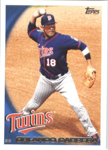 2010 Topps Baseball Card #11 Orlando Cabrera Minnesota Twins - Mint Condition - Shipped In Protective ScrewDown Display Case!