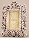 Segura Shabby Distressed White Open Scrollwork Picture Frame 4x6
