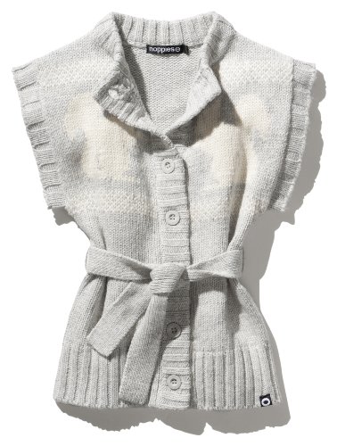 Noppies M&auml;dchen Weste 16527 Cardigan knit Dove, Gr. 128, Grau (grey melange) Preisvergleich