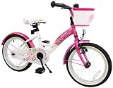 bike*star 40.6cm (16 Zoll) Kinder-Fahrrad - Farbe Pink & Weiß