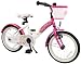 bike*star 40.6cm (16 Inch) Kids Children Girls Bike Bicycle - Colour Pink & White