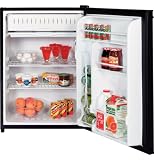 Spacemaker 6 cu. ft Compact Refrigerator with Two Wire Cabinet Shelves Two Fresh Food Door Shelves Two Mini Ice 'N Easy Trays and Color-Matched Visor Handles