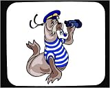 Mouse Pad with binoculars, seaman, sailor, navy, seal