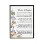 "A Mother & Daughter" Touching 8x10 Poem, Double-matted In White/Dark Green And Enhanced With Watercolor Graphics. A Mother's Day Gift.
