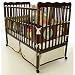 Dream On Me Classic 2 in 1 Convertible Stationary Side Crib, Espresso