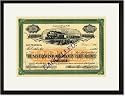 Black Framed/Matted Print 17x23, The San Francisco and San Joaquin Valley Railway