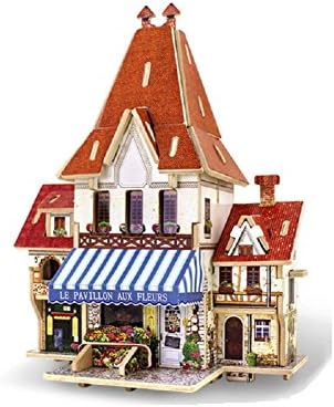Wanderfree French Flower Shop 3D Wooden Puzzles