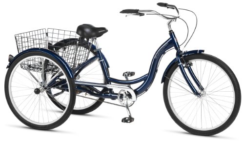 Schwinn Hampton 26-Inch Tricycle, Dark Blue, 16-Inch Frame