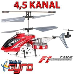 4.5 Kanal RC mini "Avatar" ferngesteuerter Hubschrauber/Helikopter/Heli mit der neuesten Gyro Gyroscope-Technologie! Ready-to-Fly! MEGA-SET: inkl. USB LADEGER�T + ERSATZROTORBL�TTER-SET