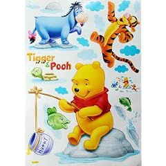 HL5903 Winnie the Pooh & FRIENDS Dekor f�rs Kinderzimmer Wandtattoo 70 x 50cm