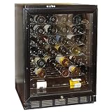 Vinotemp 58-Bottle Wine Cellar with Front Exhaust - Black (VT58)