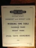 Somerset and Dorset line, working time table of passenger trains and freight trains : together with Special traffic arrangements, 1955