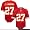 Reebok Kansas City Chiefs #27 Larry Johnson Red Infant One-Piece Replica Football Jersey