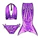 iiniim Girl 3Pcs Mermaid Tail Swimsuit Bathing Suit Swimwear Costume
