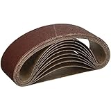 Bosch SB5R041 3" x 24" Sanding Belt, Red, 40 Grit , 10 Pack