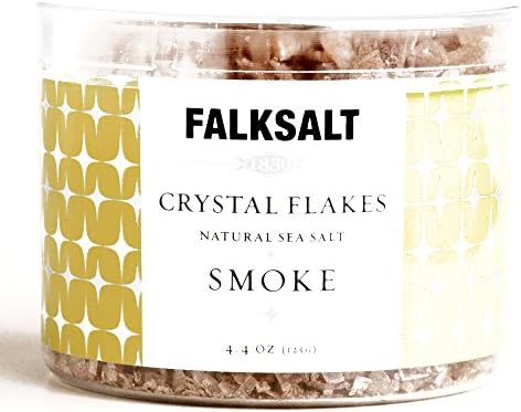 Falksalt Natural Smoke Salt Flakes 4.4 oz each (6 Items Per Order)