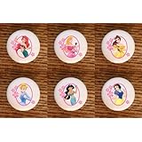 LOT DISNEY PRINCESS FLORAL BORDER SET DRAWER PULLS KNOBS
