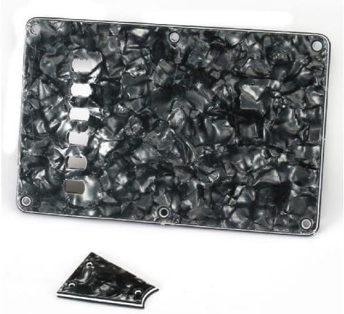 Surfing Black Pearl 3 Ply Tremolo Cover Truss Rod Cover For Strat Electric Guitar (Pack of 2)