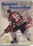 Bobby Hull Signed 1960 Sports Illustrated Chicago Blackhawks Psa/dna Coa