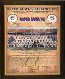 Miami Dolphins 1972 Super Bowl Champions Healy Plaque