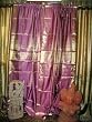 2 Pinkpurple Beaded Indian Silk Sari Panel Drapes Curtains 96