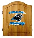 Imperial Carolina Panthers Licensed Solid Pine Cabinet and Bristle Dartboard Set