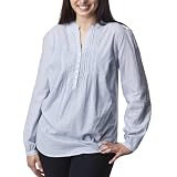 Women's Plus-Size Converse® One Star® Blue/White Stripe Long-Sleeve Fashion Top