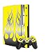 PS3 Yellow Flame Digiwrap & 2 Matching Controllers