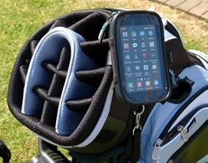 Golf Bag Clip Mount With Waterproof Case For The Samsung Galaxy S 2 / Ll Mobile Smartphones