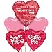 Valentine's Day Message Balloon Bouquet 5ct