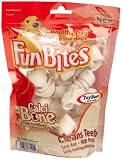 FunBites Toy Bone, Beefhide Chews for Dogs, 4.66-Ounce Packages (Pack of 4)